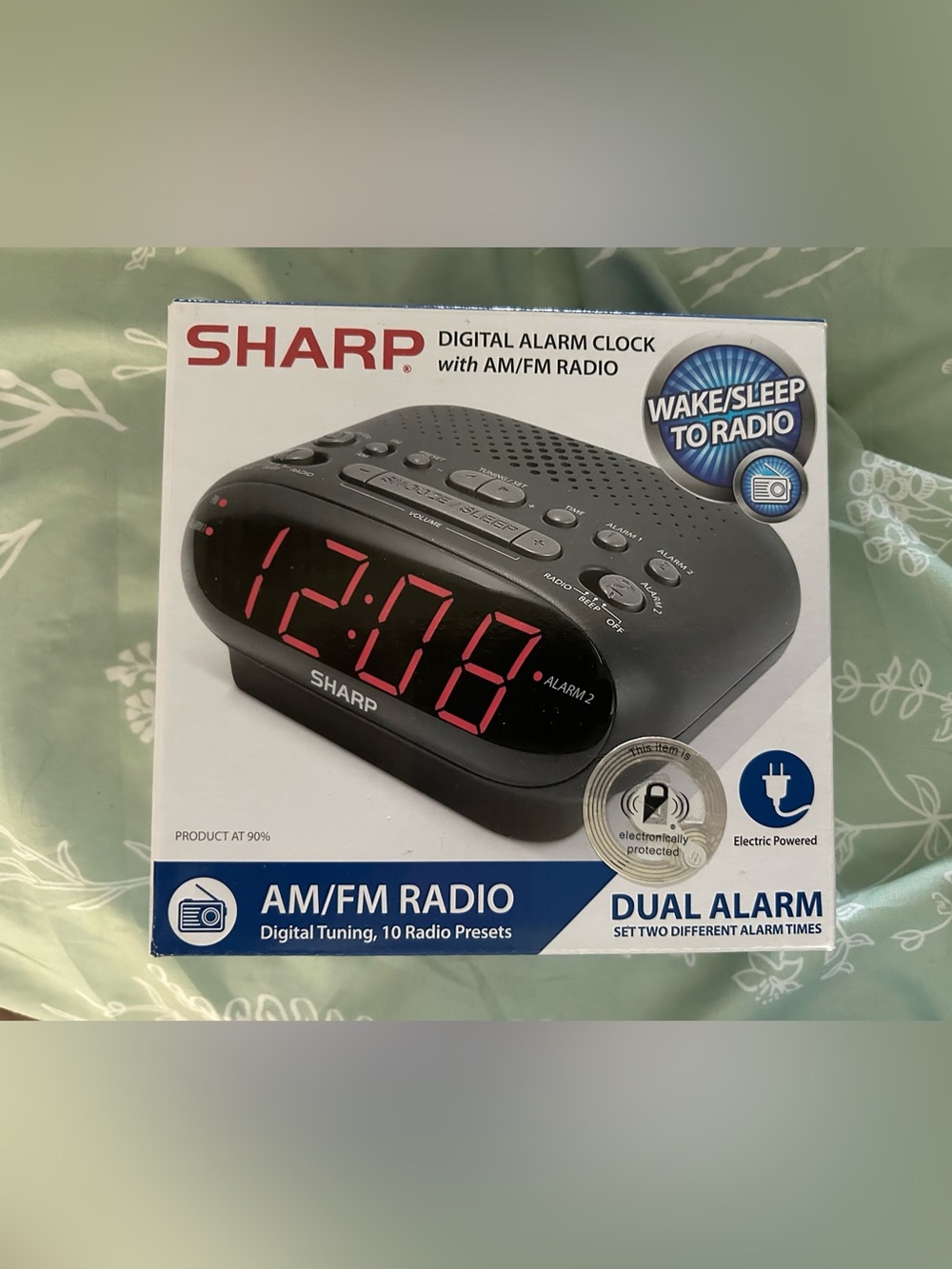 Alarm clock w/ radio